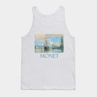 The Seine at Rouen (1872) by Claude Monet Tank Top